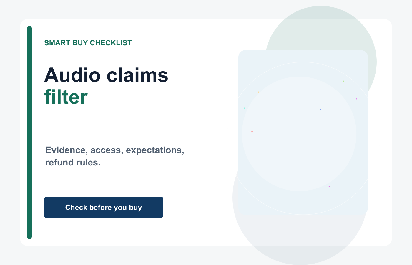 Digital audio claims visual