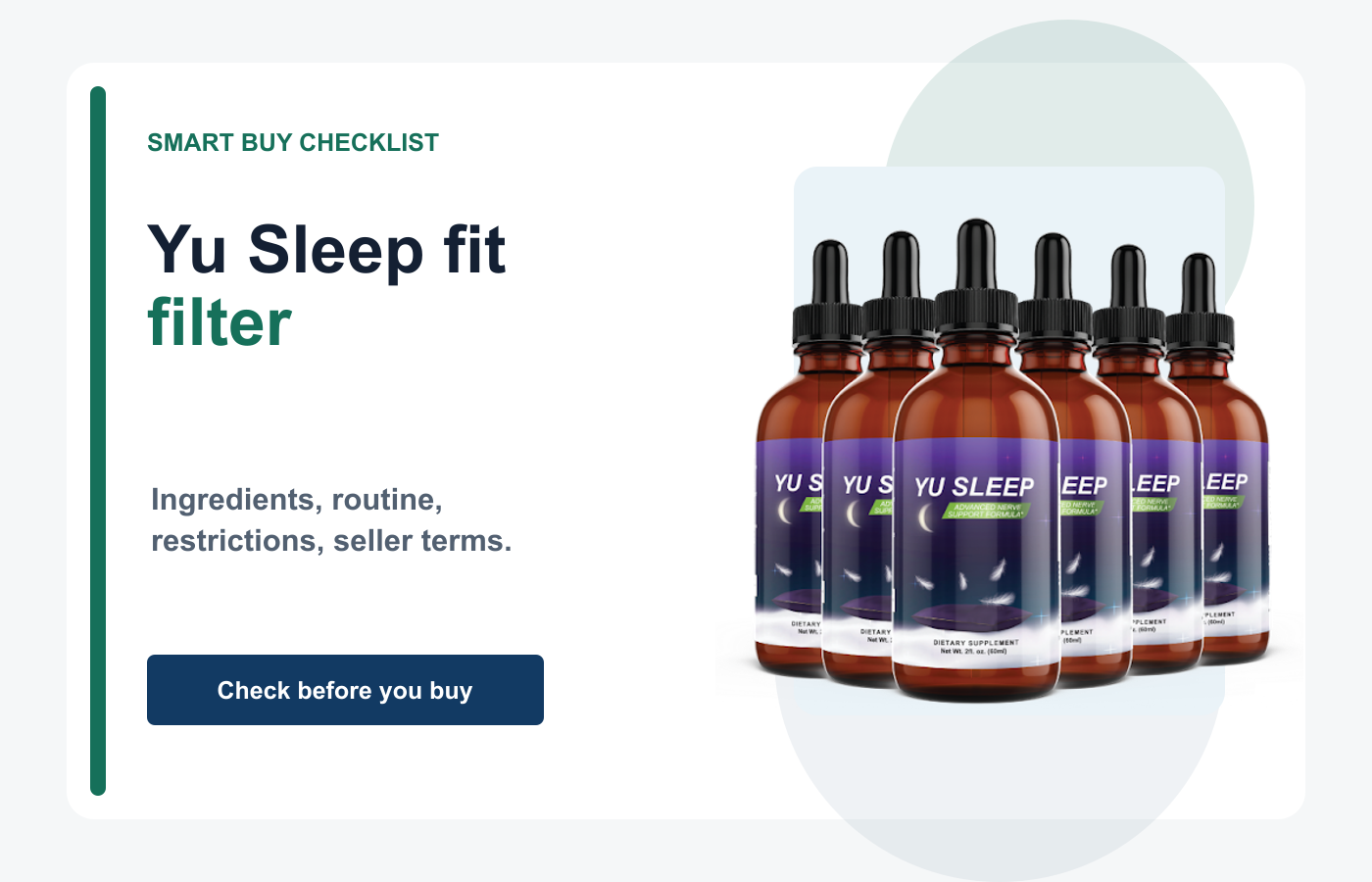 Yu Sleep buyer decision visual